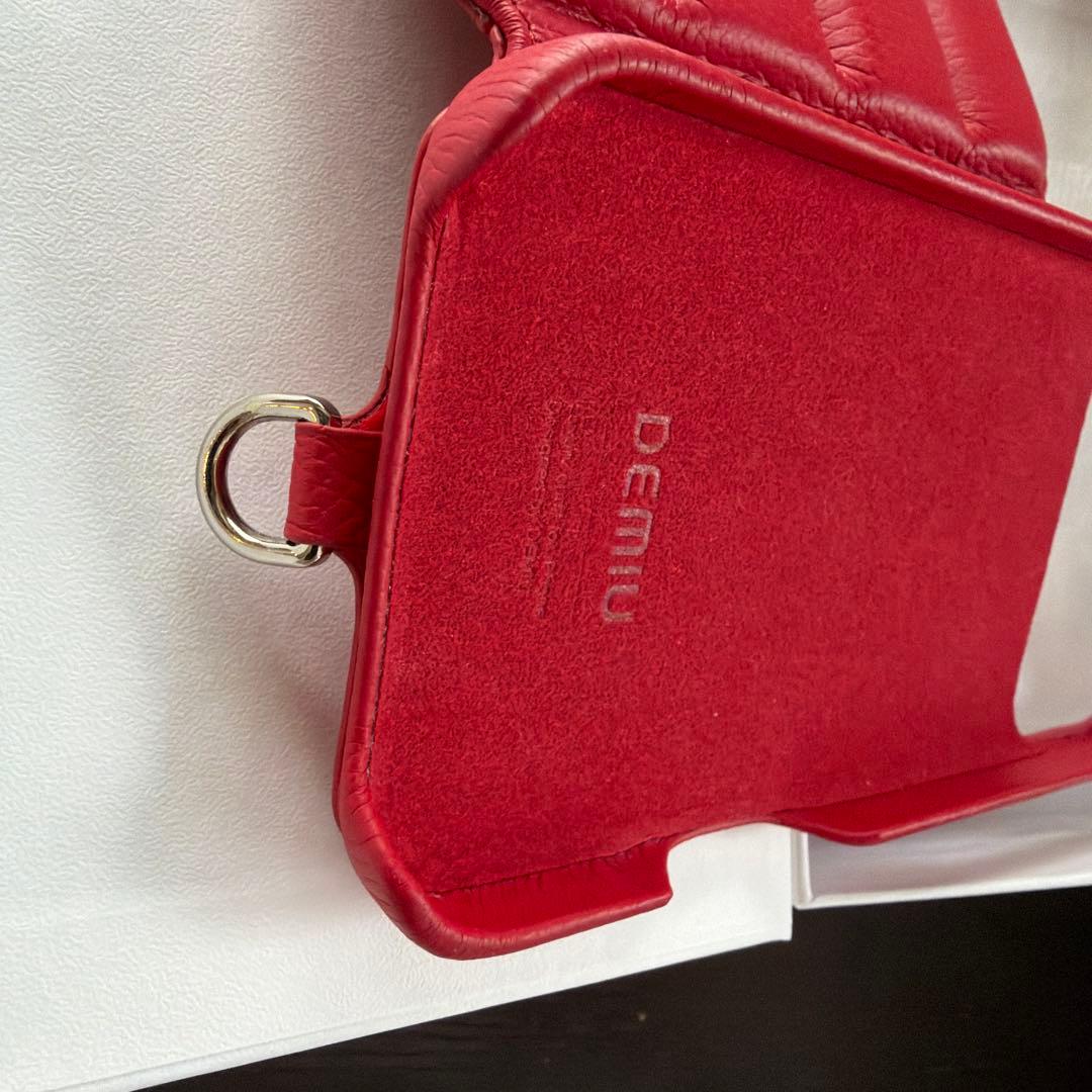 【美品】DEMiu Ballon iPhone17ProMax ケース レッド