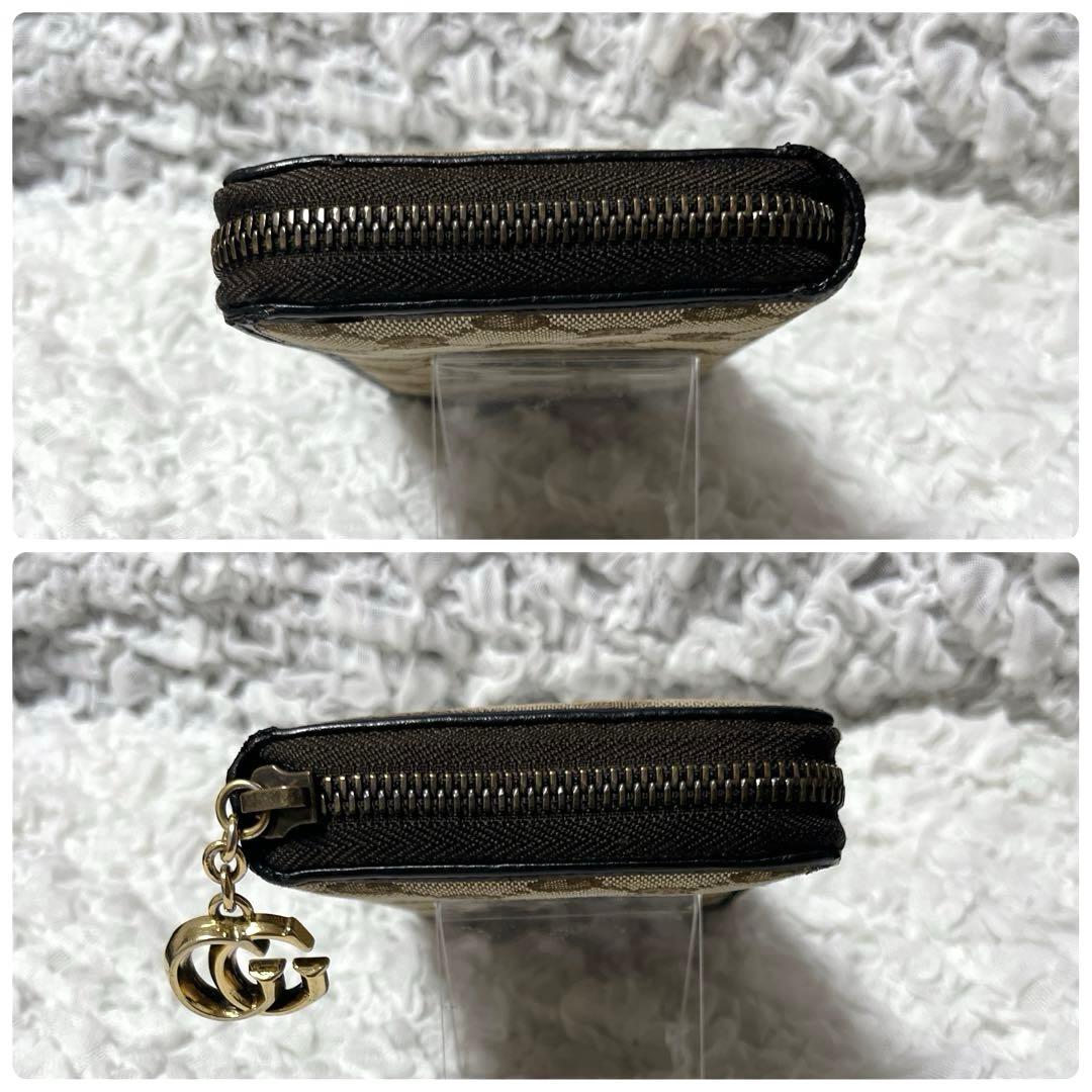 希少✨GUCCI GGキャンバス 長財布　ラウンドファスナー　マーモント