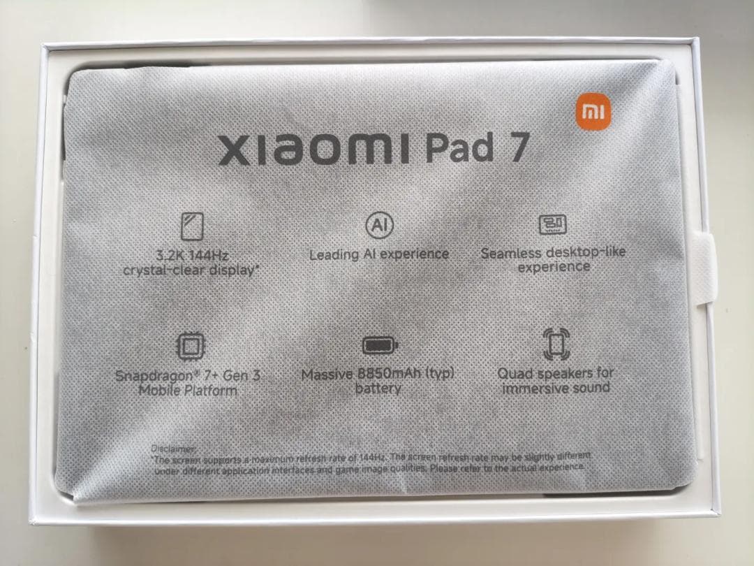Androidタブレット本体 Xiaomi Pad 7 Gray 8GB / 256GB