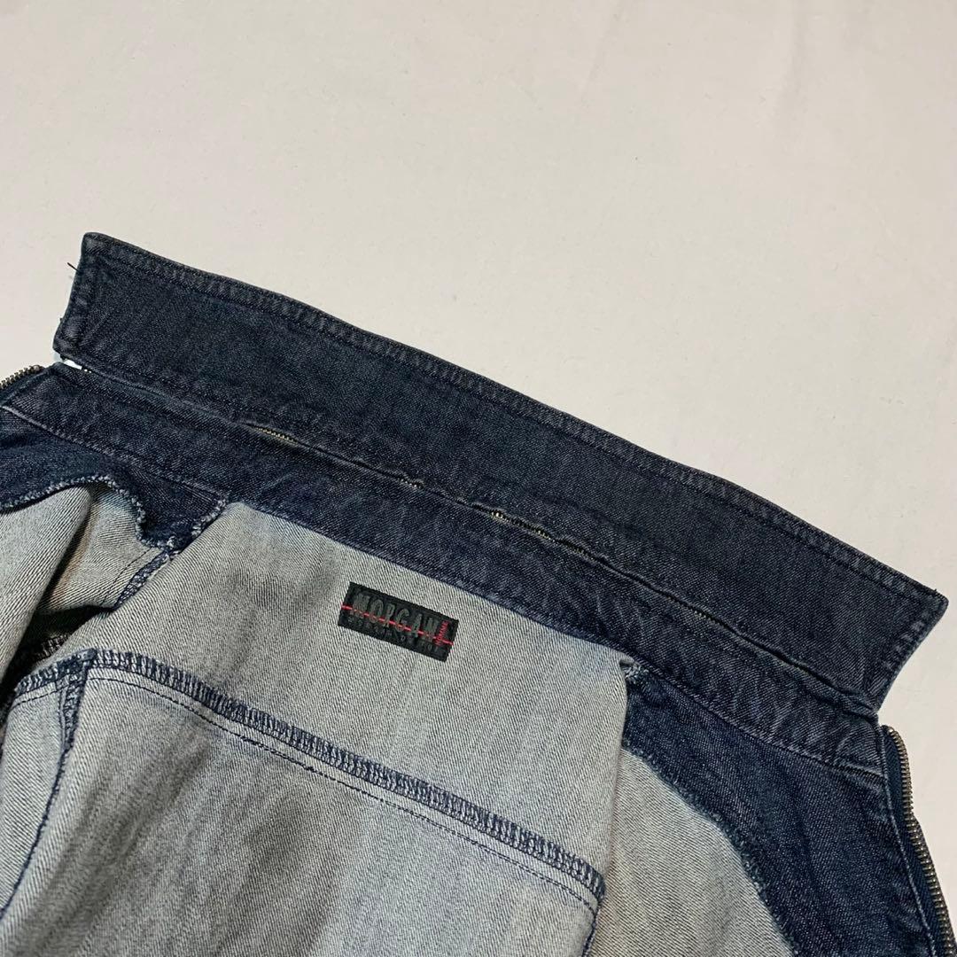 ジャケット・アウター MORGAN HOMME zip gimmick denim jacket