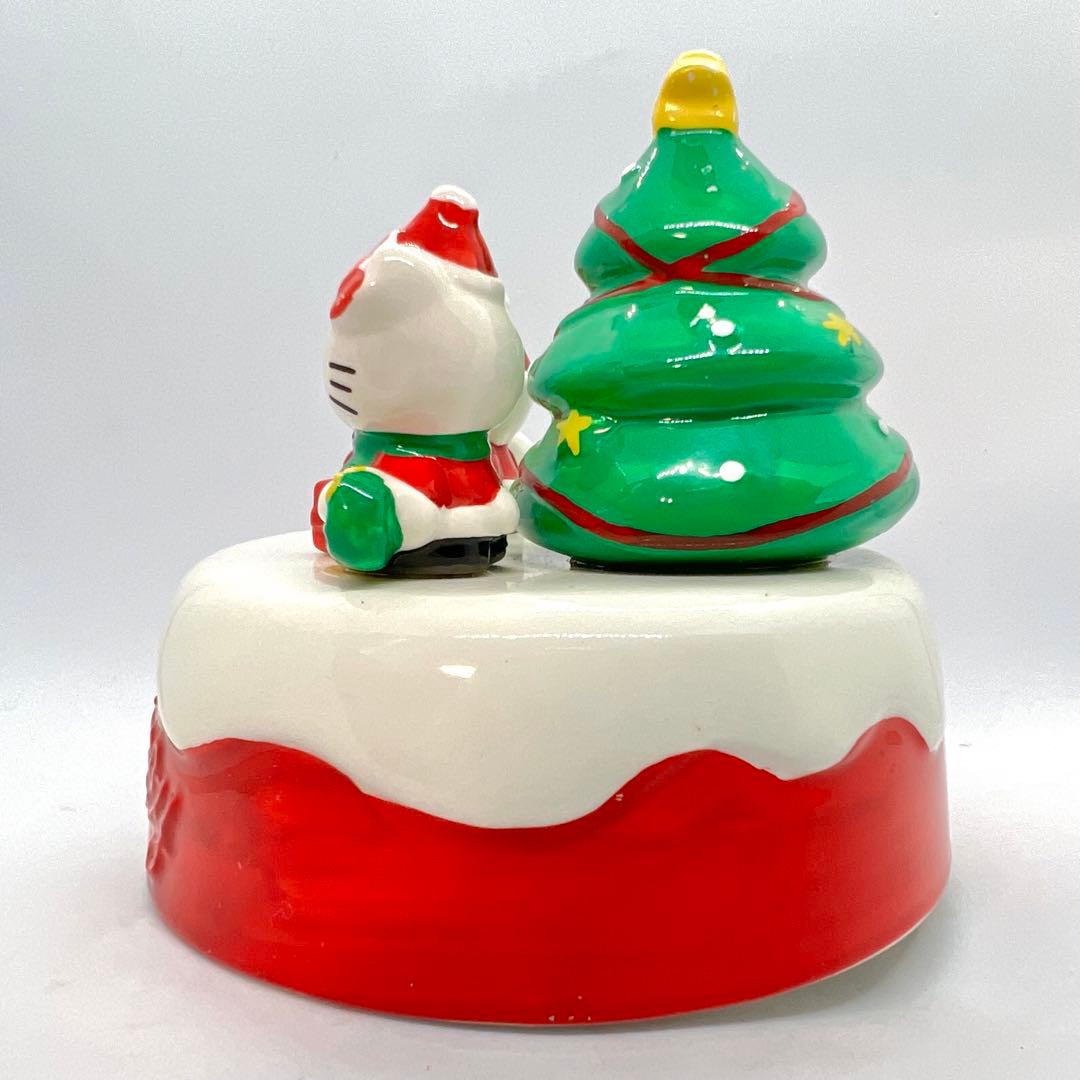 【激レア】1990年製 箱付き ハローキティ 陶器製 クリスマス オルゴール