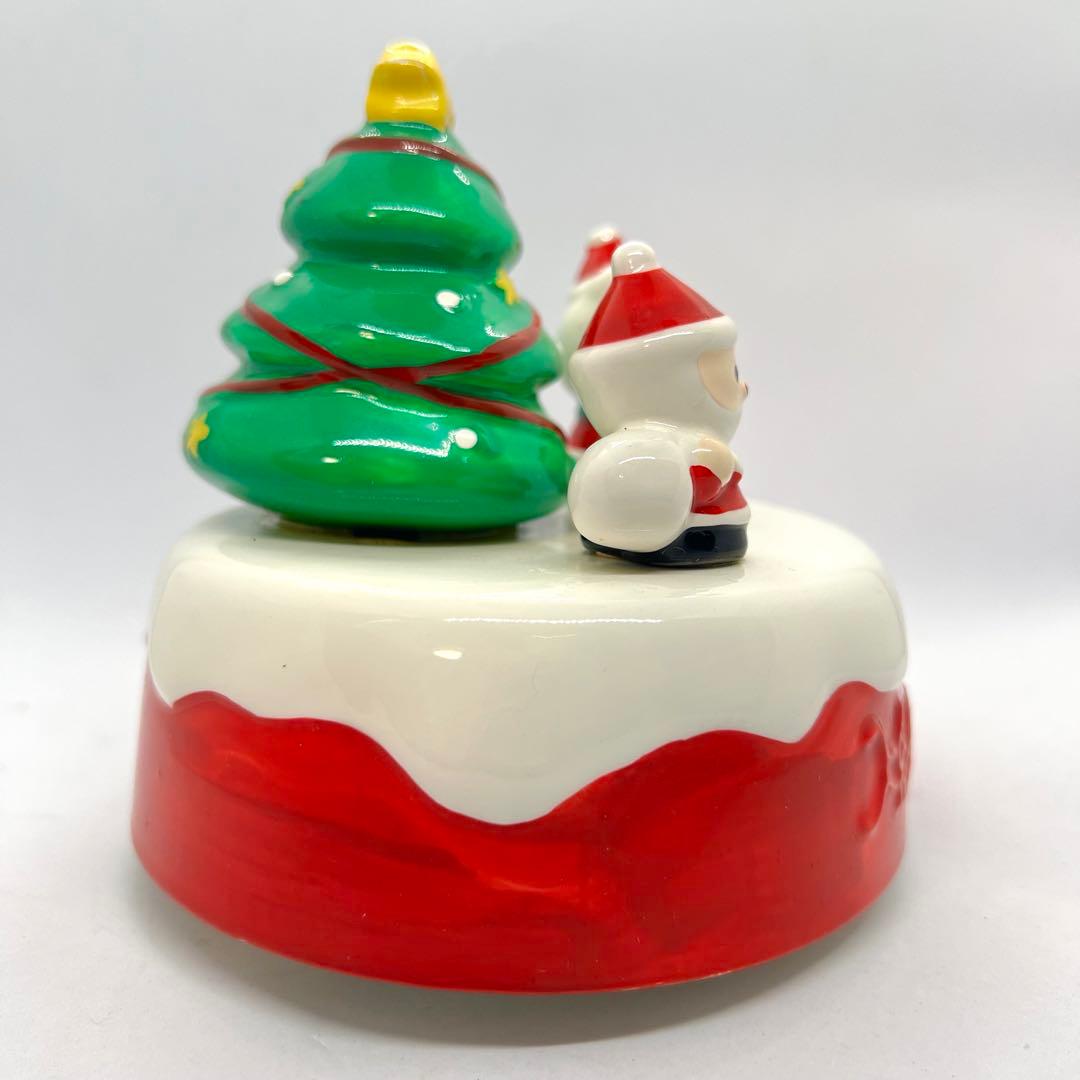 【激レア】1990年製 箱付き ハローキティ 陶器製 クリスマス オルゴール