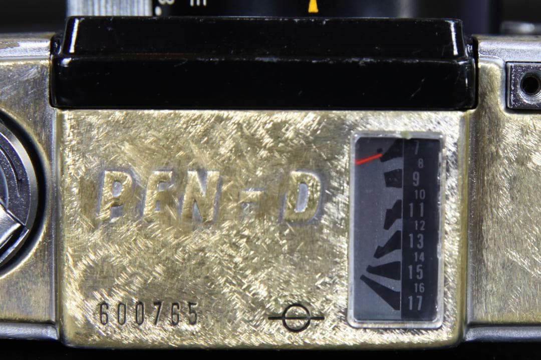 OH済 OLYMPUS PEN D F1.9 露出計OK 真鍮調カスタム