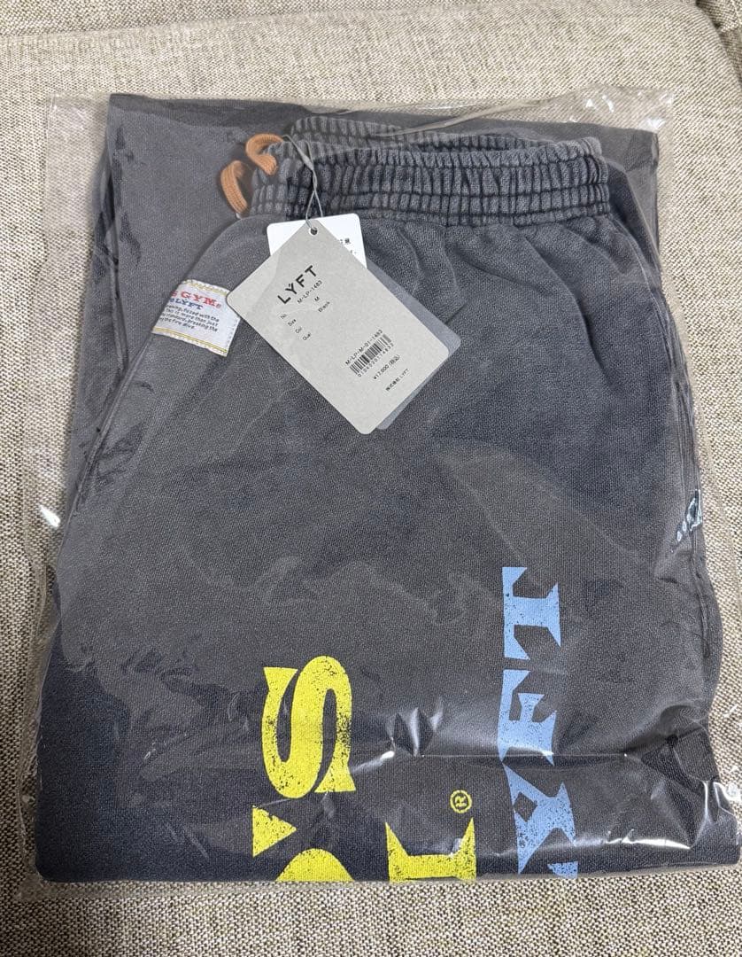 【Sサイズ】LÝFT × GOLD'S GYM LOGO LONG PANTS