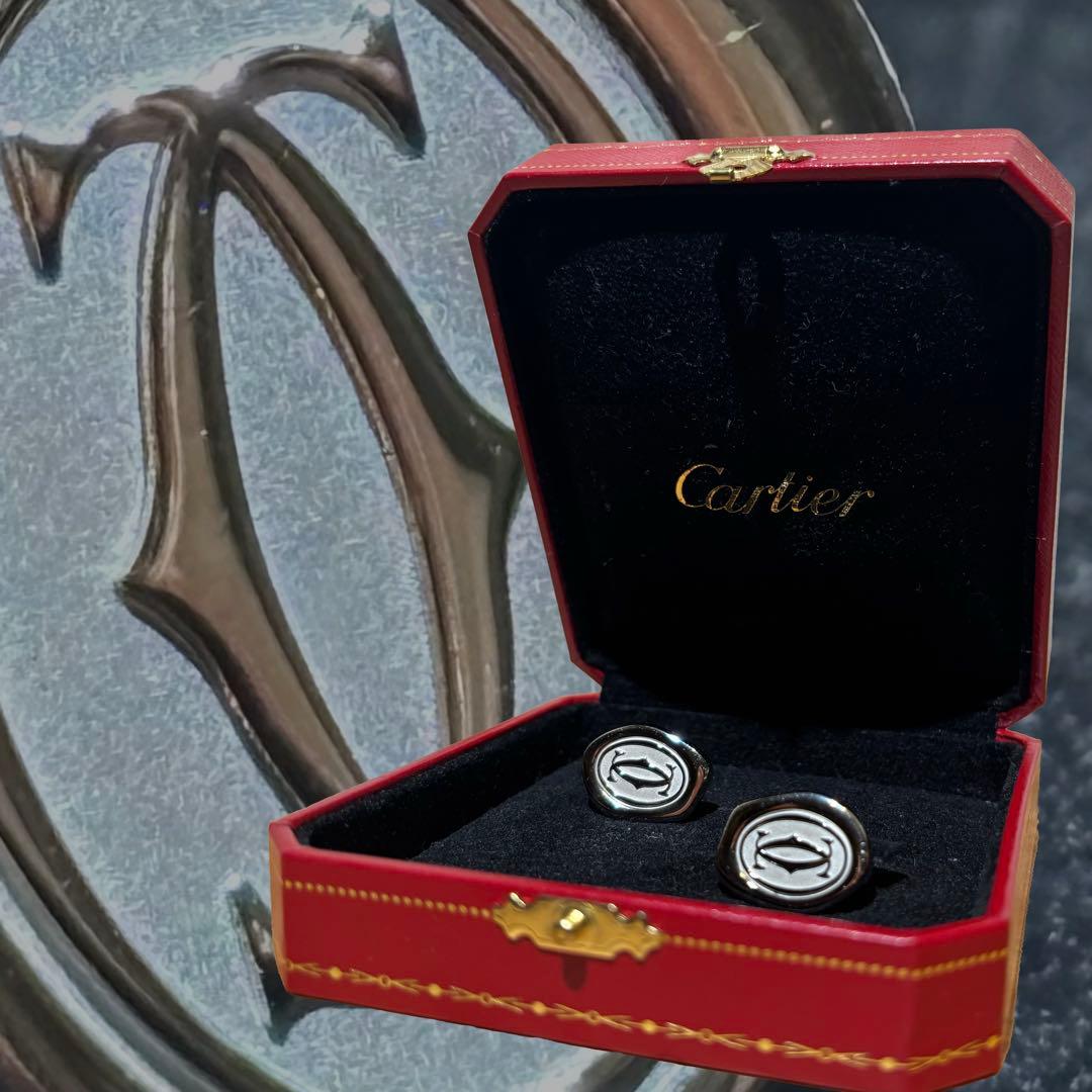 Cartier シルバー925 カフリンクス 専用ケース付き