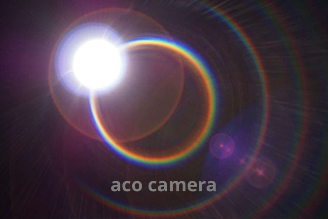 【虹色多重フレア】PENTAX Super Takumar 55mm f1.8