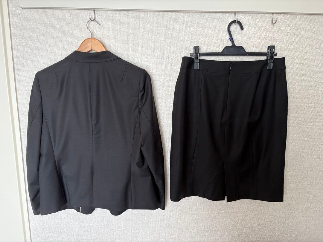 23区 ブラックスカートスーツ上下 セットアップ 大きいサイズ