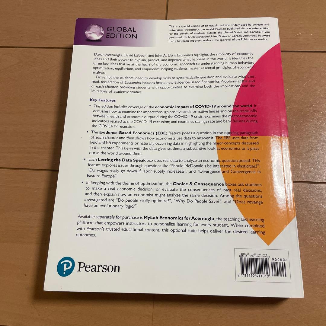 経済学 Economics 3E GLOBAL EDITION Pearson