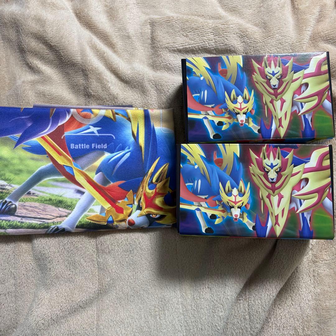 ポケモンカード　引退品　マリィ　ネズ　カード　収納箱　マット　ケース　セット