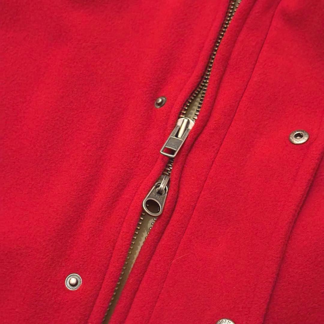 90s Polo Ralph Lauren ステンカラーコート　赤　ウール