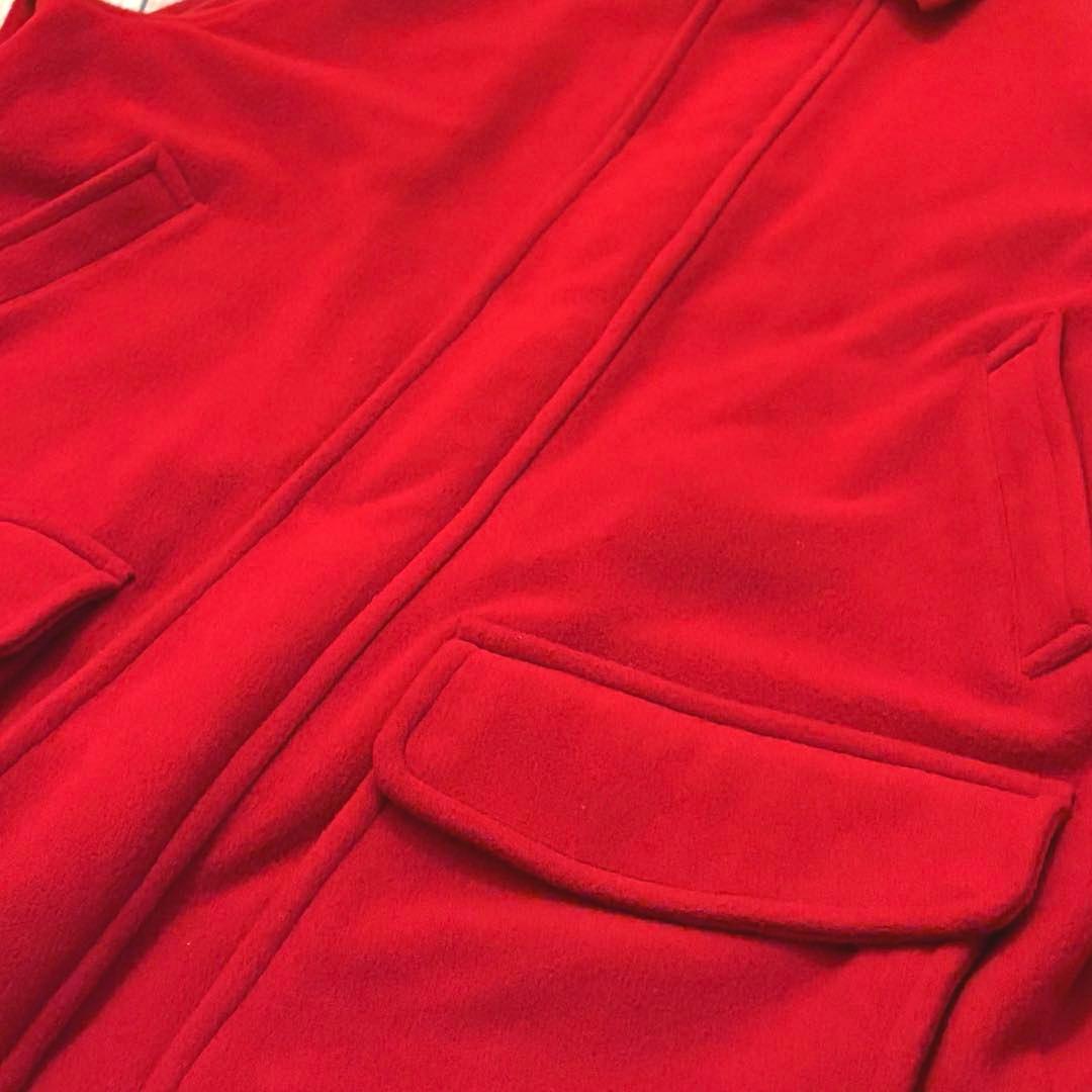 90s Polo Ralph Lauren ステンカラーコート　赤　ウール