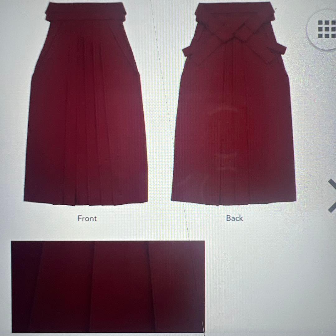 着物 袴 下帯 襦袢 4点セット２尺袖 牡丹桜藤 古典柄 吉祥文様