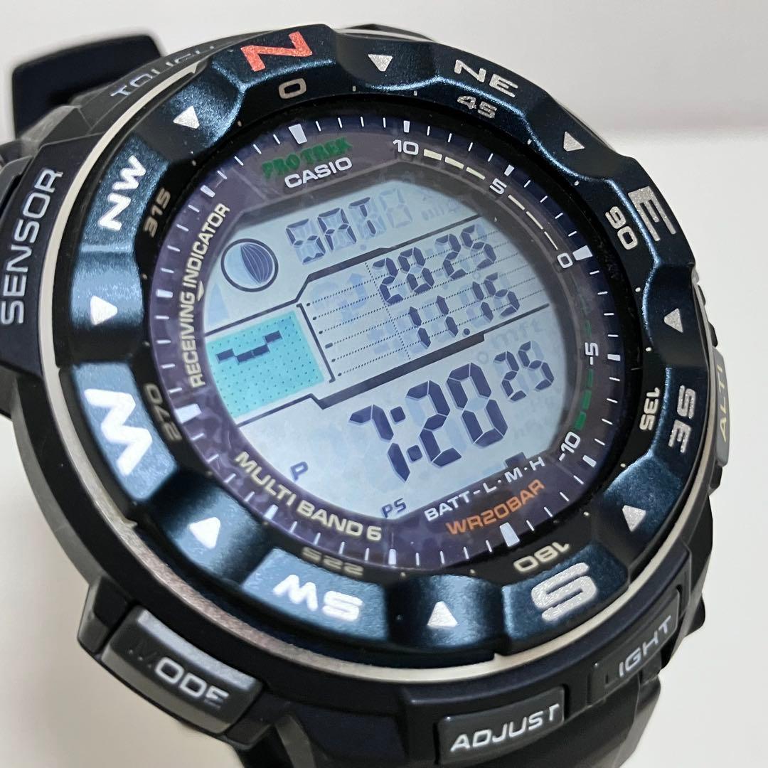 【動作良好】 CASIO PROTREK PRW-2500 電波ソーラー