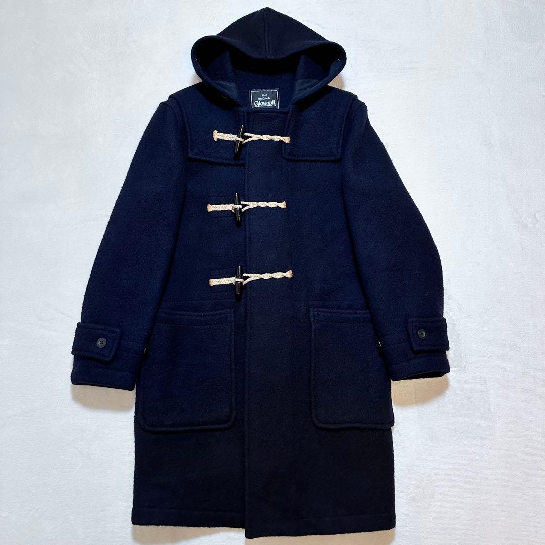 グローバーオール EDIFICE別注 MONTYダッフルコート 英国製 紺 XS
