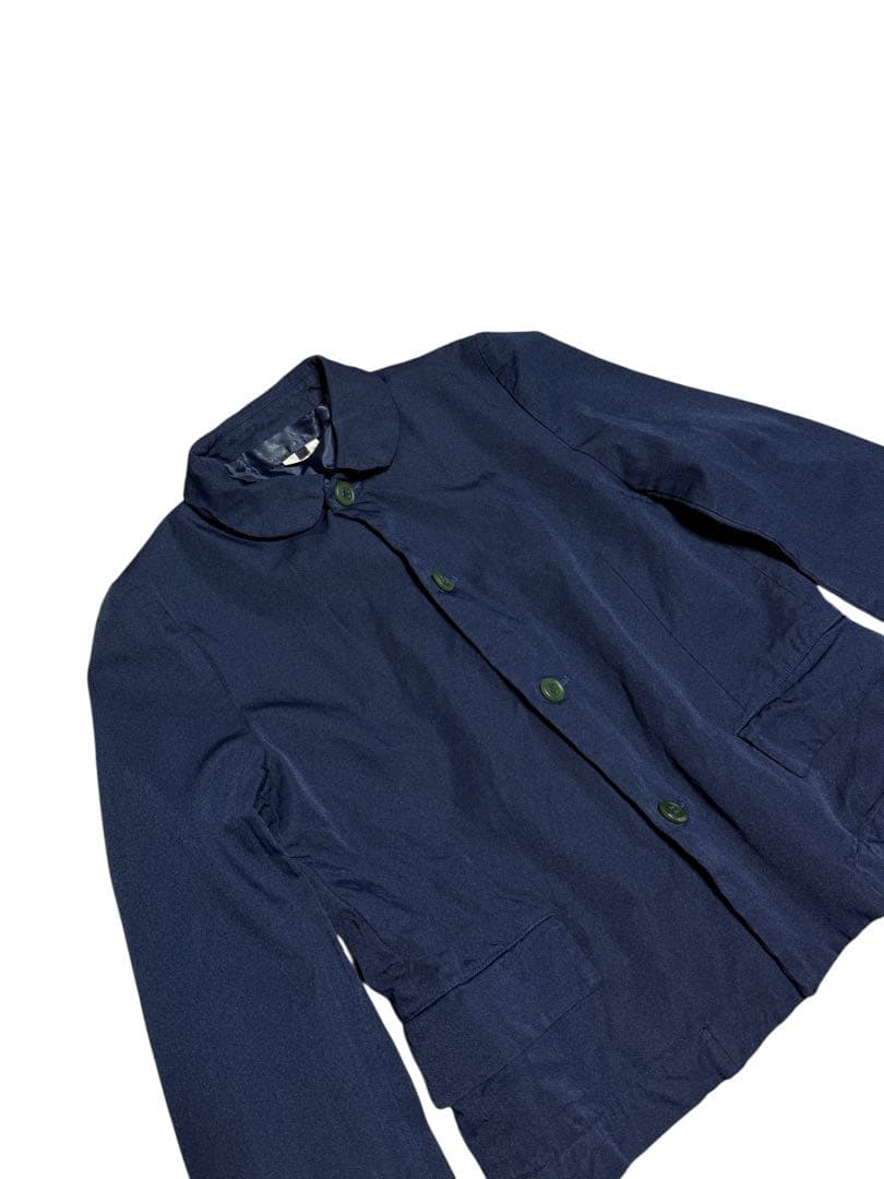 コムコム COMME des GARCONS 丸襟 ポリ縮ジャケット