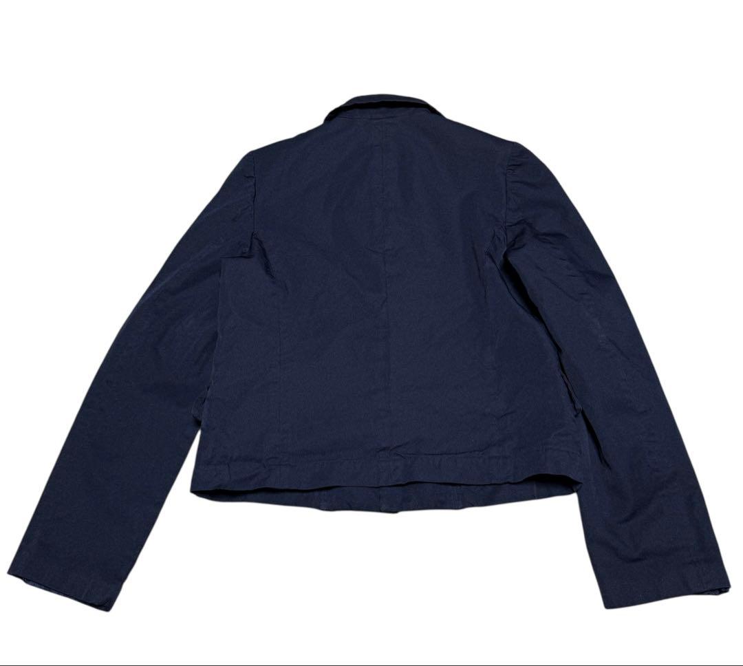 コムコム COMME des GARCONS 丸襟 ポリ縮ジャケット