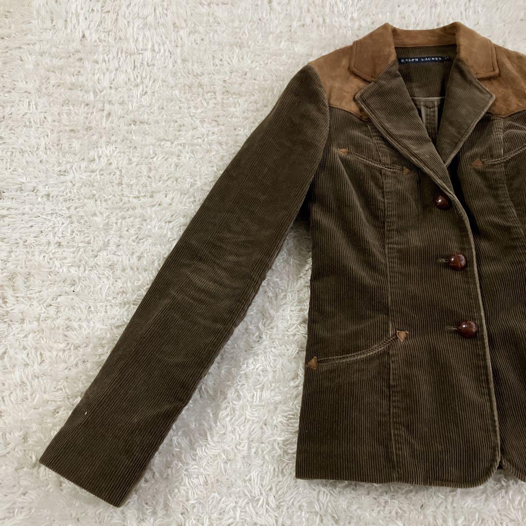 ラルフローレン コーデュロイテーラードジャケット ウエスタン くるみボタン