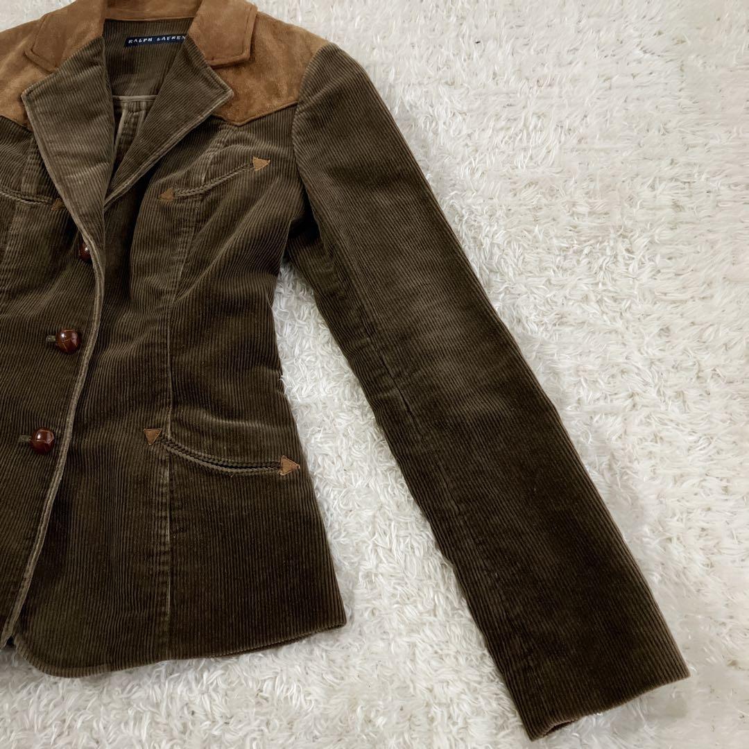 ラルフローレン コーデュロイテーラードジャケット ウエスタン くるみボタン