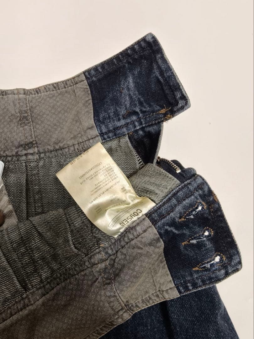 Coyseio ダークデニム プリーツミニスカート