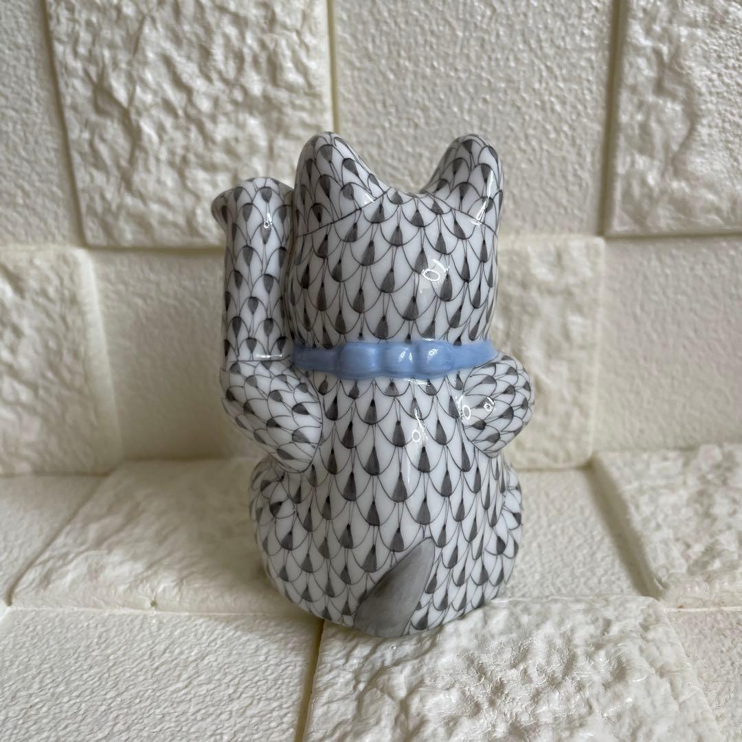 Herend ヘレンド　猫　開運　招き猫