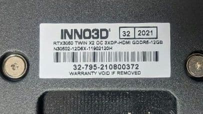 グラフィックボード・グラボ・ビデオカード INNO3D GeForce RTX 3060 12GB TWIN OC