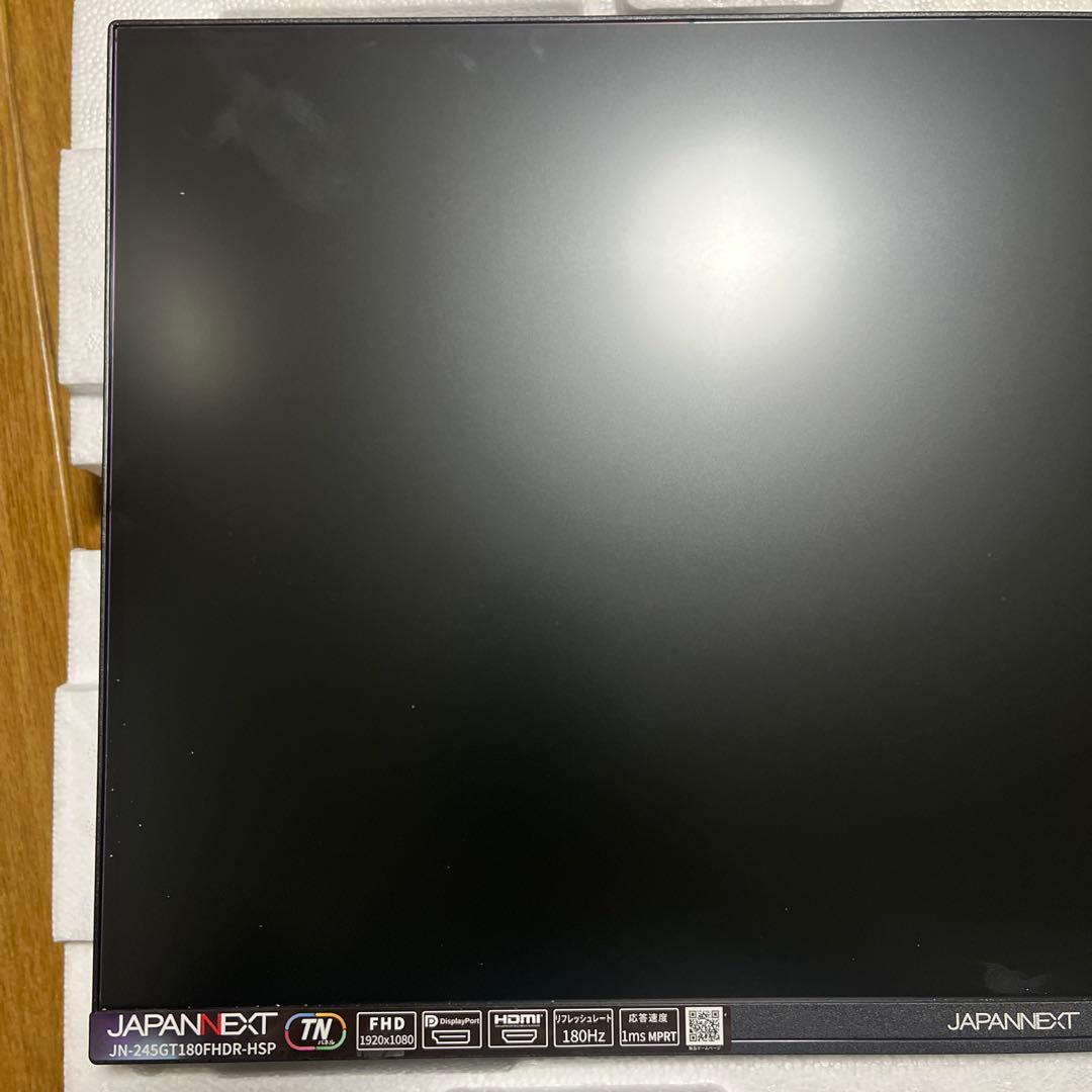 JAPANNEXT 24.5インチIPSパネル 180Hz対応ゲーミングモニター