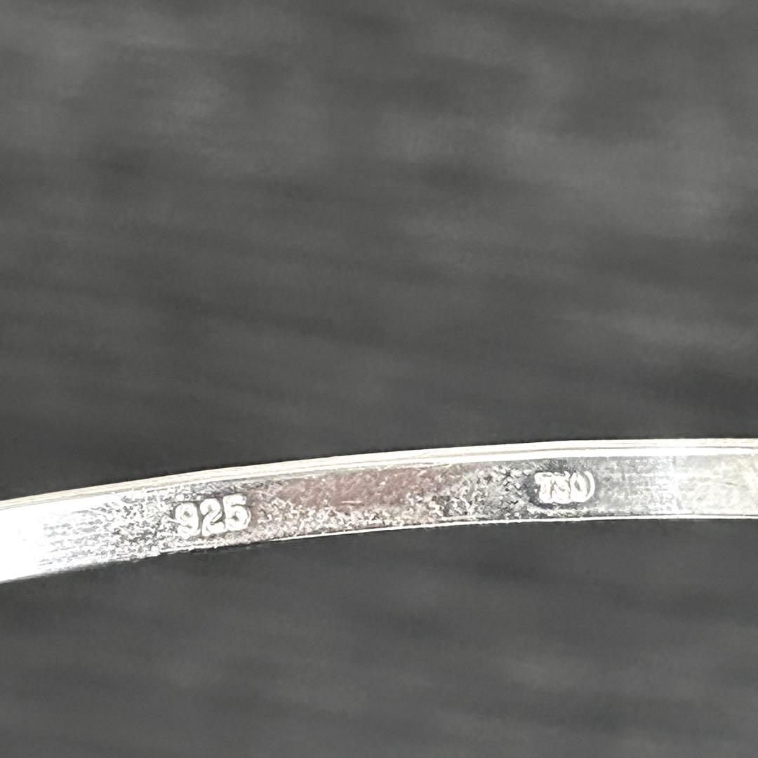 ティファニー　バングル　フラットワイヤー　シルバー925×ゴールド750 保存袋