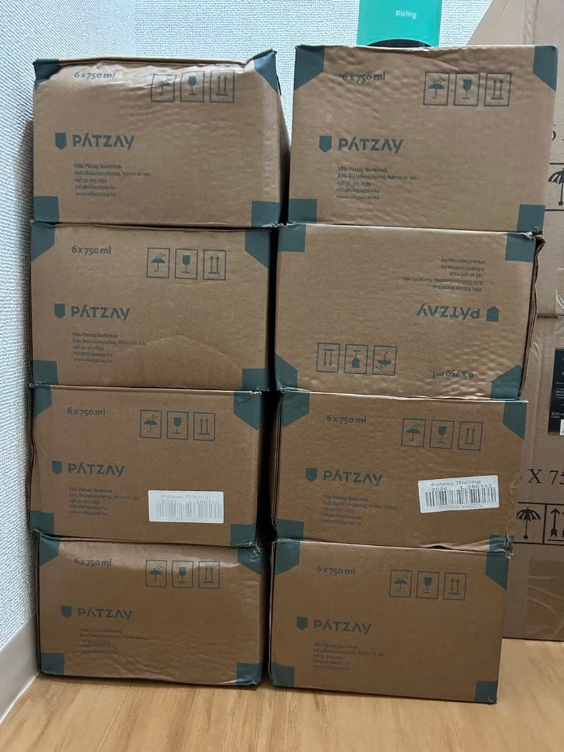 Pátzay 12本　Astra Egri 12本　CHARDONNAY ５本