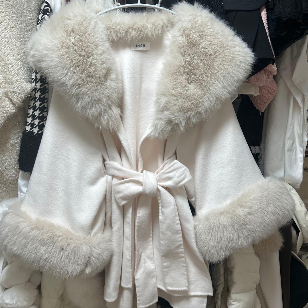 SNIDEL スナイデル　今期　ファーケープコート
