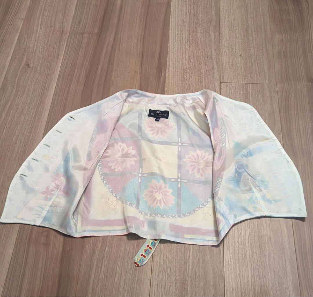 【 美来2025  】ETRO エトロ ジレ ベスト シルク 40