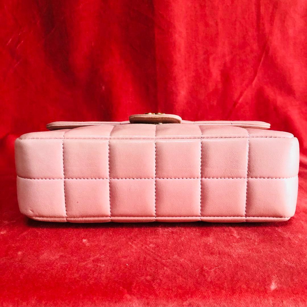 CHANEL シャネル チェーンショルダーバッグ ラムスキン カメリア