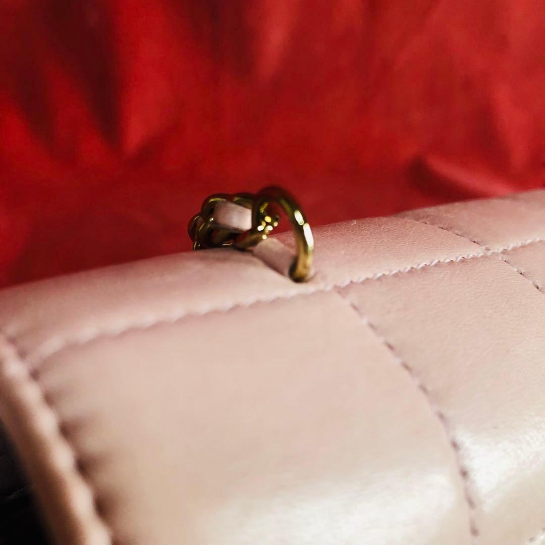 CHANEL シャネル チェーンショルダーバッグ ラムスキン カメリア