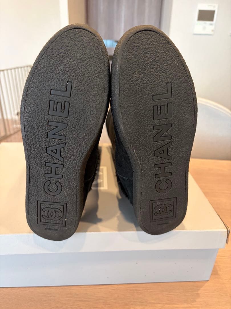 お専用になります✨シャネル 黒 キルティング ムートンブーツ39サイズ