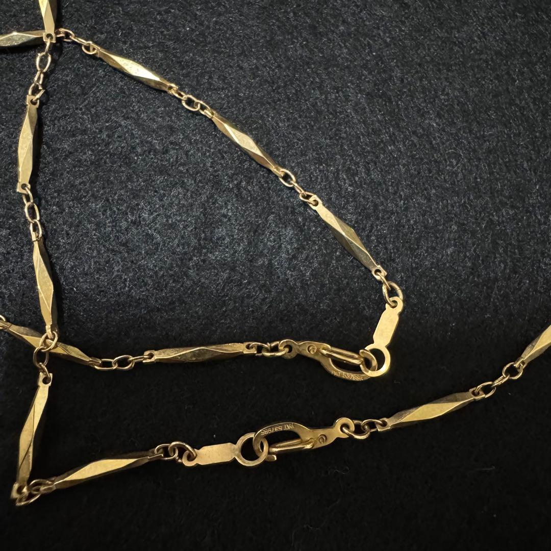 v*o様 切子 アンティークゴールド デザインチェーン ネックレス＆ブレスレット