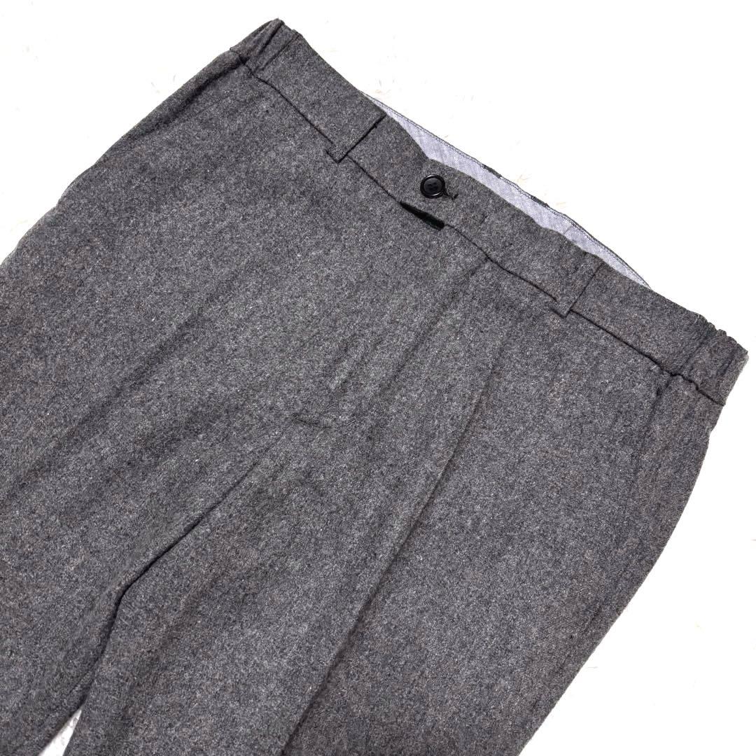 ✨美品✨24AW✨ビームス　フランネル　スラックス　グレー　Lサイズ