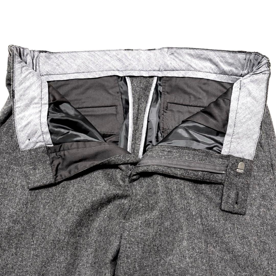 ✨美品✨24AW✨ビームス　フランネル　スラックス　グレー　Lサイズ