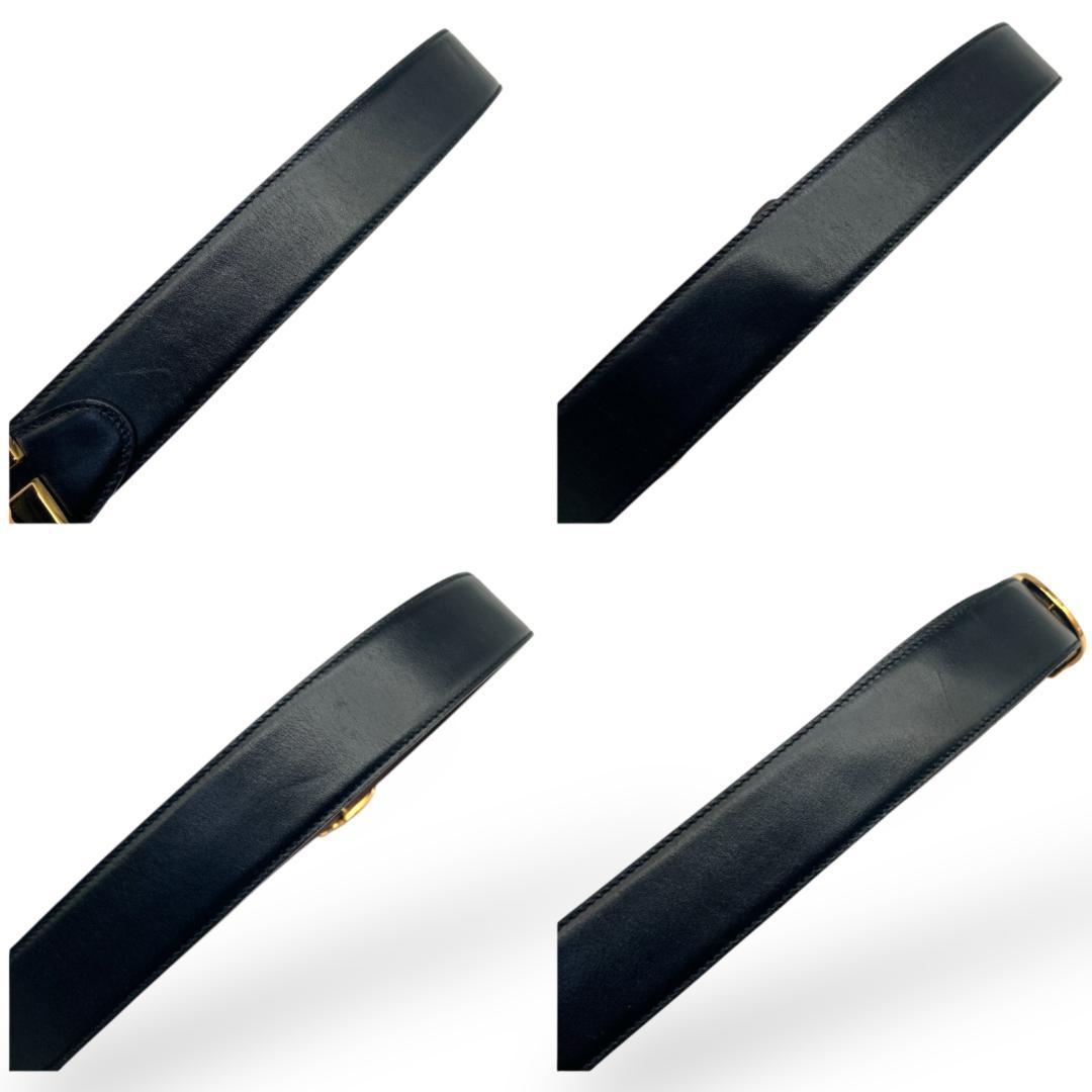 【美品】グッチ Gバックル リバーシブルベルト ゴールド ブラック ブラウン