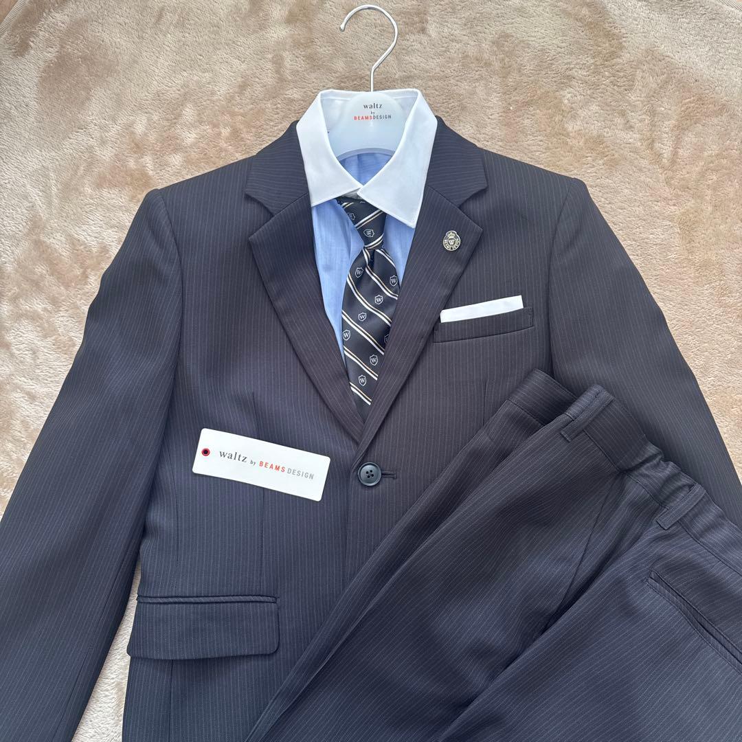 160 男児スーツ セットWaltz by BEAMS DESIGN 黒卒業入学