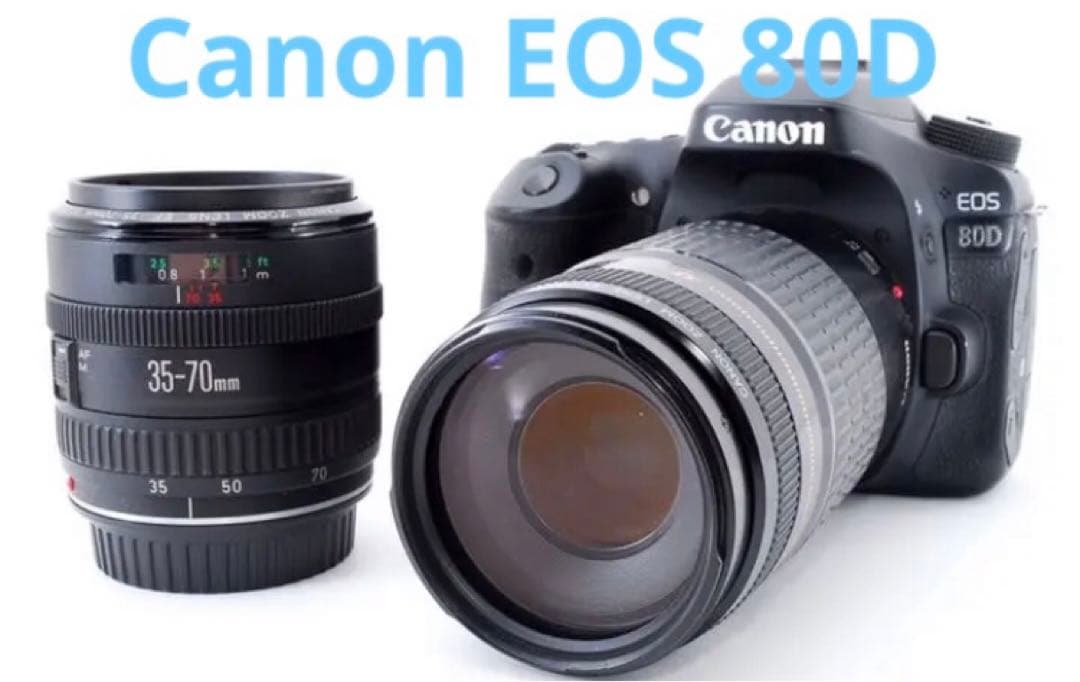 キャノン Canon EOS 80D標準&望遠ダブルレンズセット