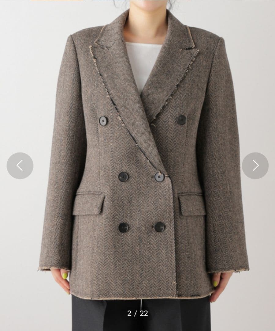 極美品☆Plage Tweed Classic ジャケット ブラウン 36