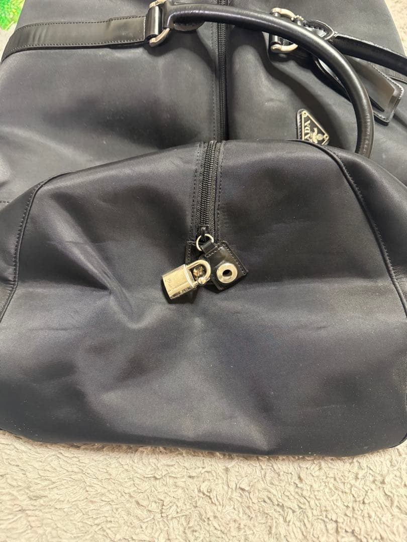 PRADA ボストンバッグ 黒 ナイロン
