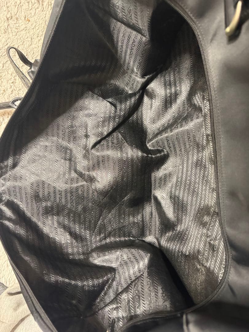 PRADA ボストンバッグ 黒 ナイロン