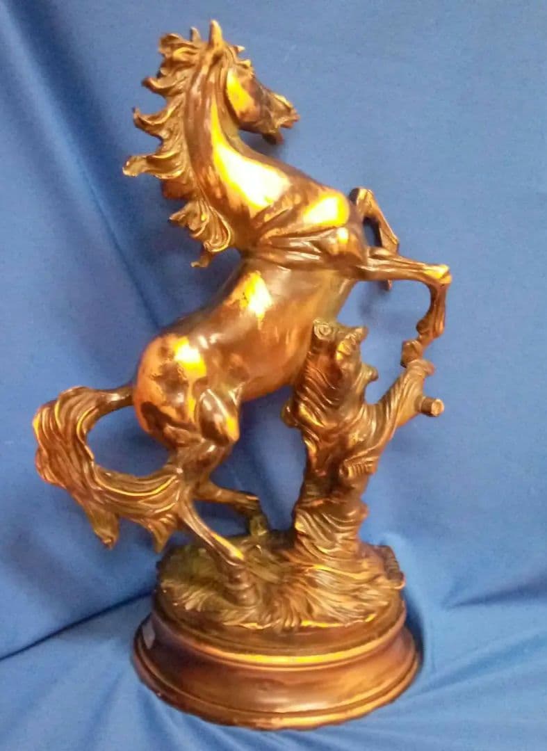 馬の置物　ブロンズ像　銅製　イタリア製　重量5.1kg