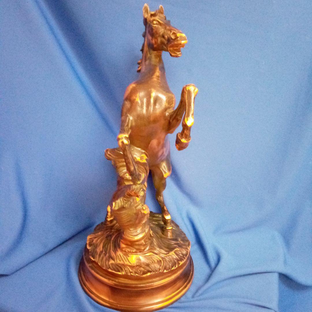 馬の置物　ブロンズ像　銅製　イタリア製　重量5.1kg
