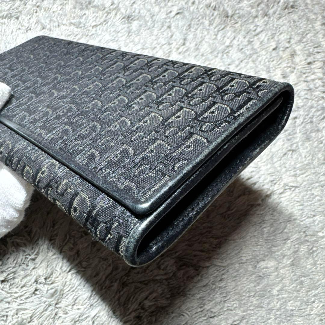 Christian Dior ディオール 長財布 総柄 レザー ブラック