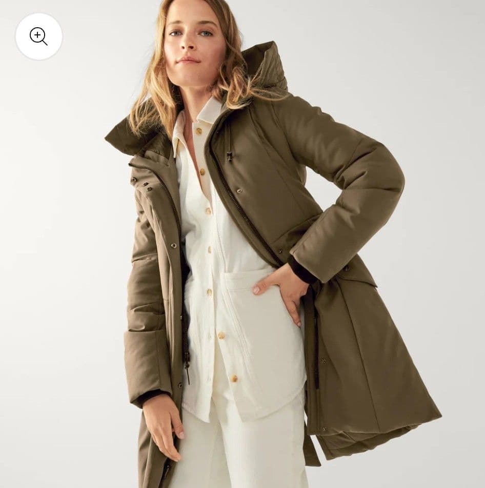 【新品】コールハーン 防水 中綿モッズコート L オリーブカーキ