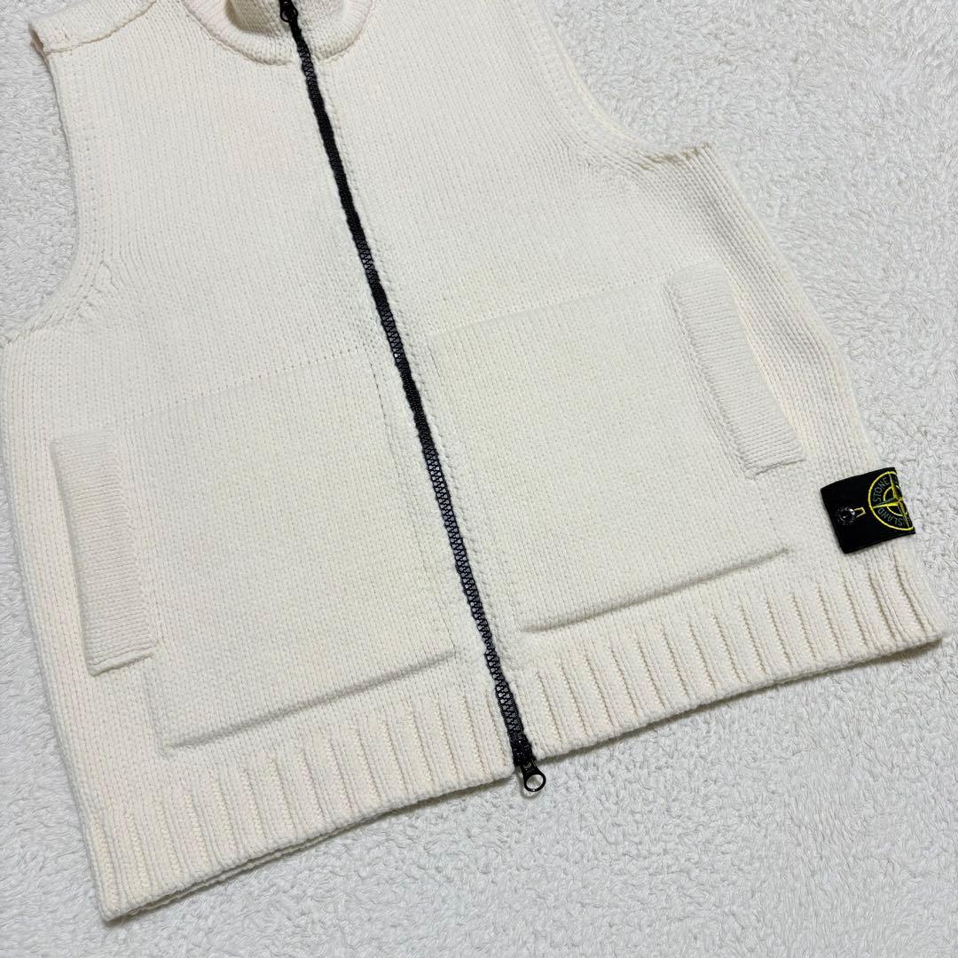 STONE  ストーンアイランド　ダブルジップ　ニットベスト　Ｌ