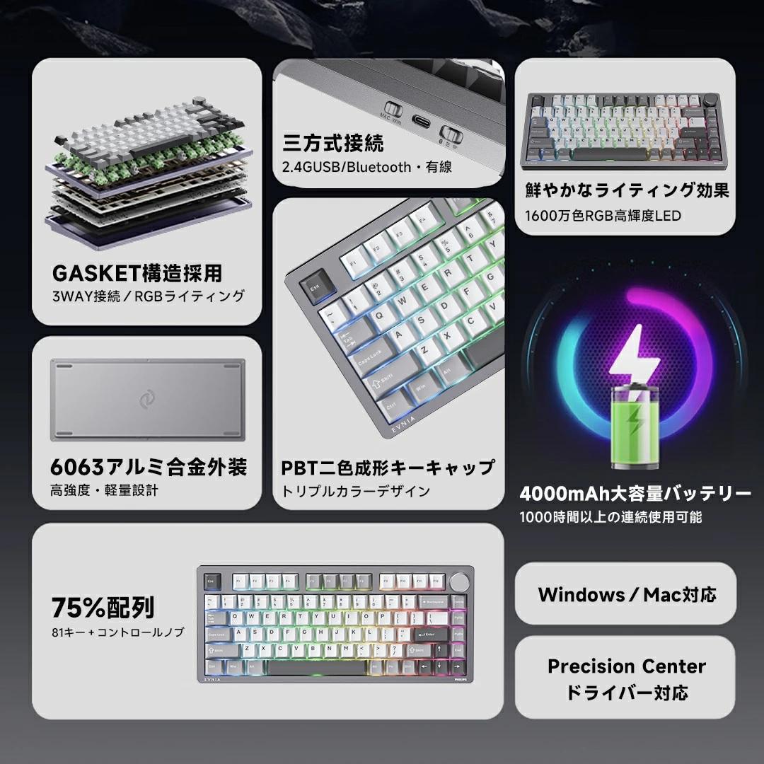 新品 PHILIPS メカニカルキーボード SPK8618