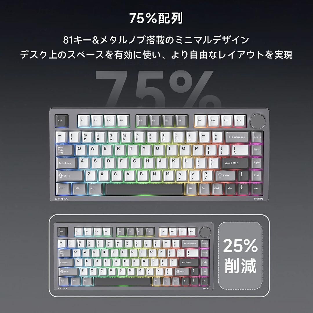 新品 PHILIPS メカニカルキーボード SPK8618