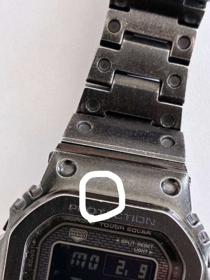 G-SHOCKフルメタルスクエアGMW-B5000 エイジド加工モデル